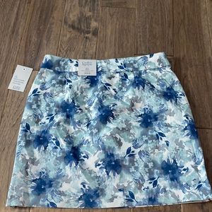 Flower print skort